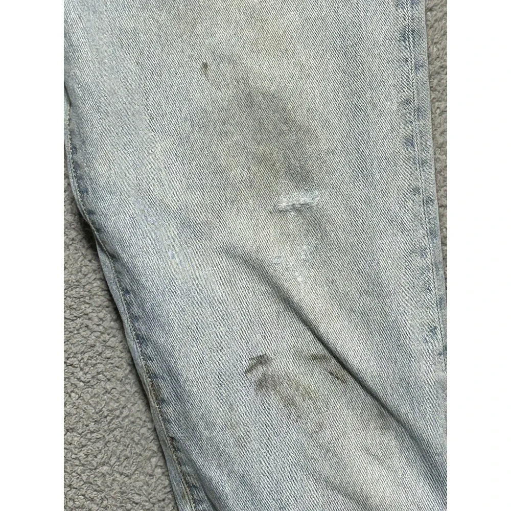 Vintage Y2K 2005‎ Levis 501xx Thrashed Distressed Button Jeans 36x34 Punk Grunge